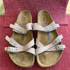 Birkenstock Sandals - Light Tan/Soft Pink